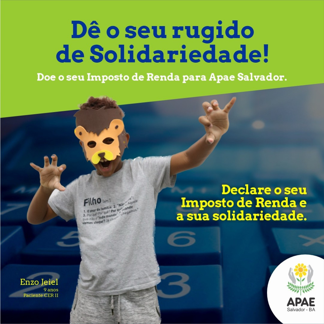 Declare o seu IR e a sua solidariedade.